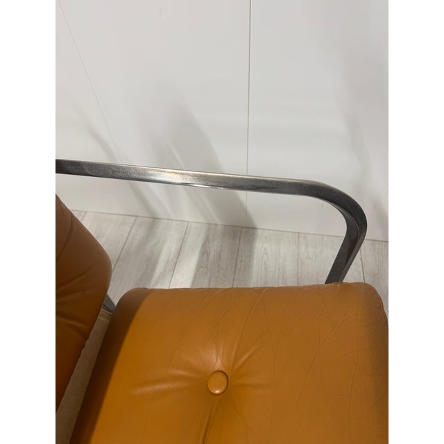 Italian Leather Chairs, 1970s, Set of 4 For Sale - Image 11 of 15