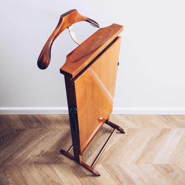 Vintage Italian Valet Stand with Trouser Press by Fratelli Reguitti