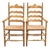 Pair of Rustic English Country Ladder-Back Armchairs With Woven Rush Seats For Sale