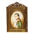 Ornate French Empire Style Antique Metal Frame Napoleon Portrait Miniature Painting Home Decor For Sale