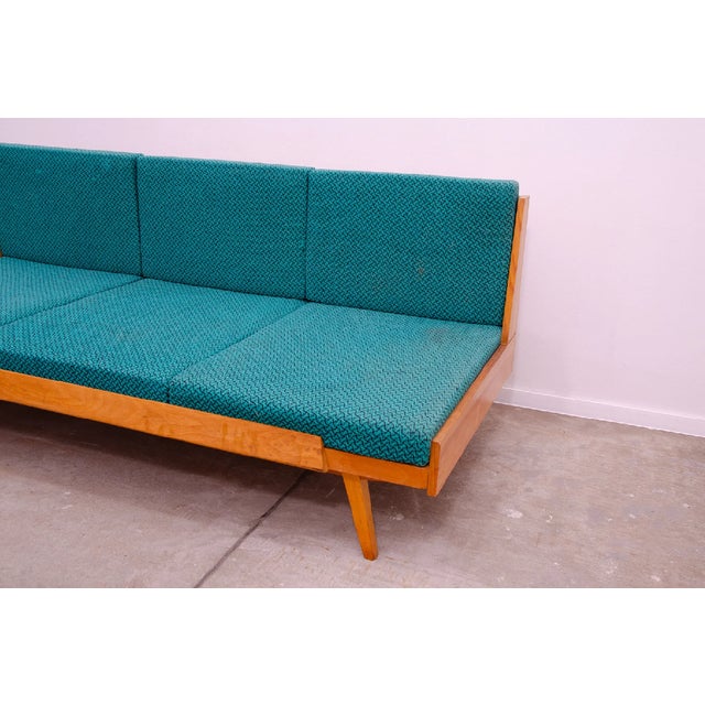 Mid-Century Folding Sofa Bed from Drevotvar, Czechoslovakia, 1970s For Sale - Image 11 of 17