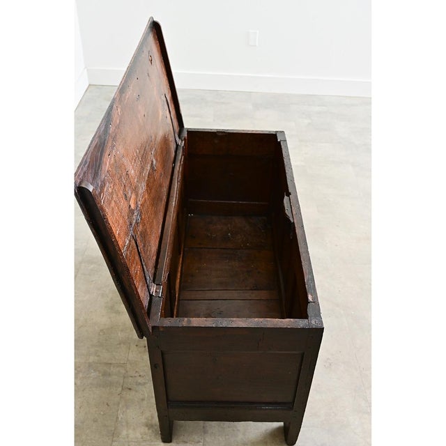 French 19th Century Solid Oak Carved Coffer For Sale In Baton Rouge - Image 6 of 11
