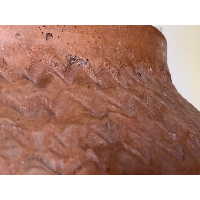 18th Century Terracotta Vessel, Vase, Planter With Two Handles For Sale - Image 11 of 13