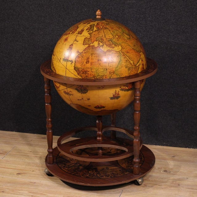 Vintage Italian Globe Bar Cabinet, 1980 For Sale - Image 13 of 13