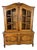 Vintage French Louis XIV Style Oak Display Cabinet For Sale