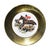 Mid 20th Century English Traditional Framed Ceramic and Brass Decorative Horse Plate or Catchall For Sale - Image 5 of 5