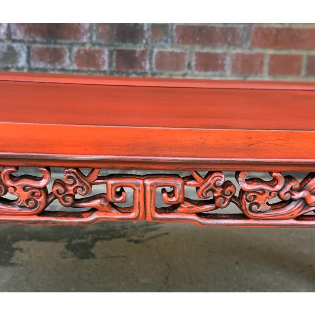 Mid 20th Century Mid-20th Century Chinoiserie Kang Table - Newly Painted For Sale - Image 5 of 11