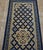 Navy Blue 1800s Blue Navy Geometric Greek Key Antique Chinese Ningxia Hallway Runner Rug For Sale - Image 8 of 8