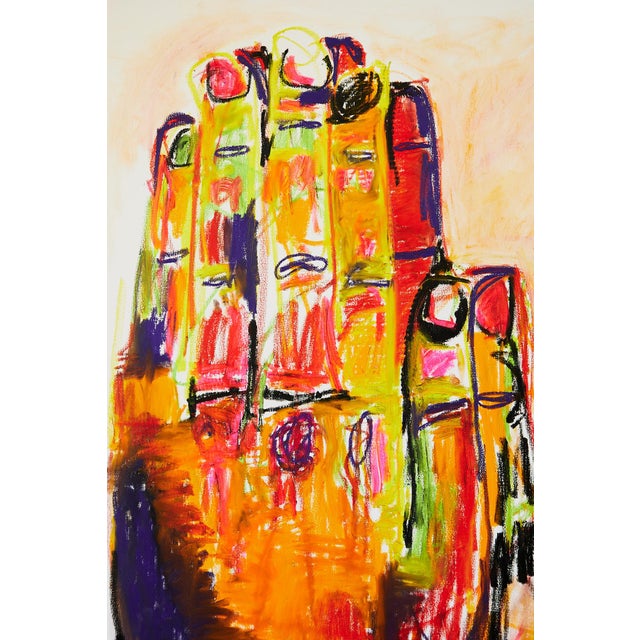 "Hands Pressing" - Large Figurative Oil Painting by Simon Findlay For Sale - Image 9 of 11