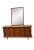 1960s American of Martinsville 9 Drawer Walnut Dresser With Matching Mirror For Sale - Image 9 of 9