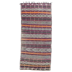 Antique Long Moroccan Kilim