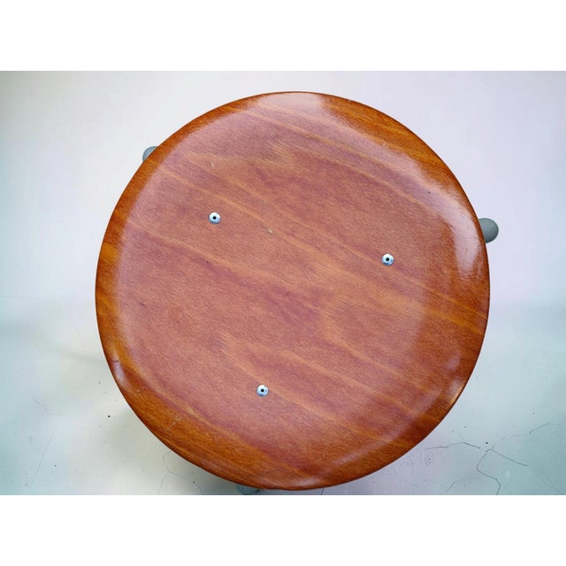 Vintage Stools Bent Plywood and Metal, 1960s, Set of 4 For Sale - Image 6 of 13