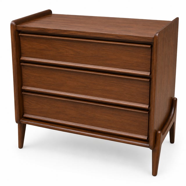 Mid Century Modern Walnut Nightstands. - Pair For Sale In San Diego - Image 6 of 10