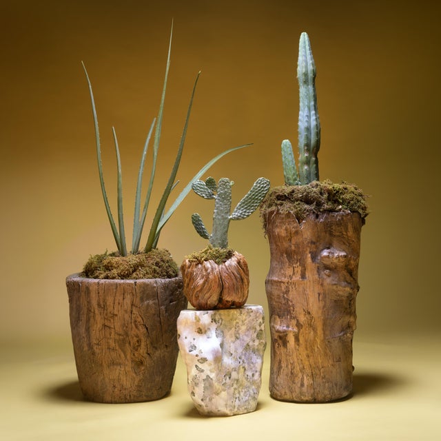 Contemporary Chinese Gnarled Trunk Mortar, C. 1900 For Sale - Image 3 of 6