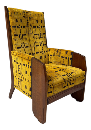 Art Deco Amsterdam School Lounge Chair by Cornelis Van Der Sluys, 1918