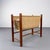 Wood Minimalist Geometric Teak Magazine Rack with Linen Loop, Denmark, 1960s For Sale - Image 7 of 7