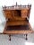 Brown Chinese Chippendale Style English Bamboo Slanted Lift-Top Secretary Desk For Sale - Image 8 of 12