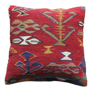 Pillow Cover Made from 1970s Kilim Rug For Sale