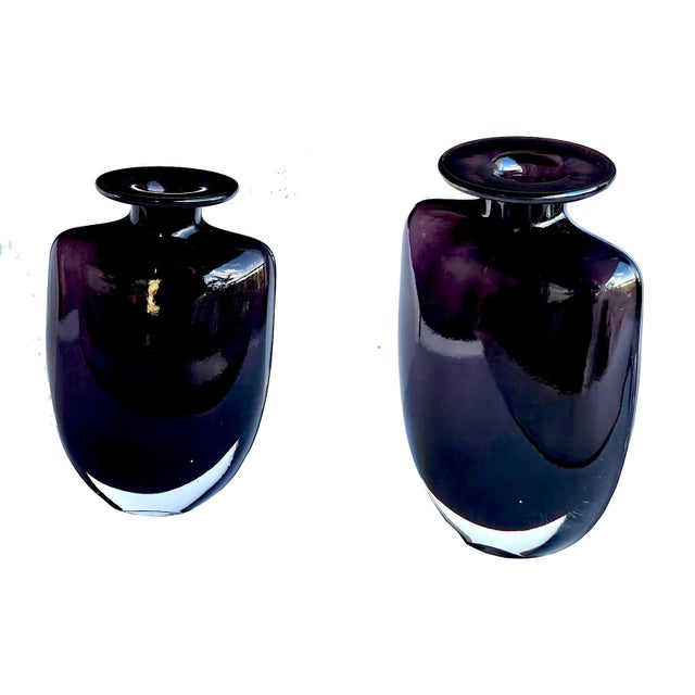 1980s Vintage Kosta Boda Swing Vase Designed by Kjell Engman For Sale - Image 5 of 10