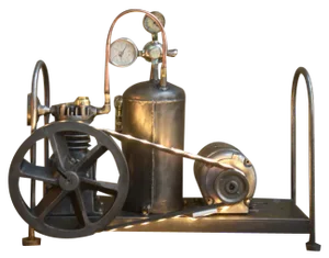 Illuminated Metal Compressor from Klaxon, London, 1950s