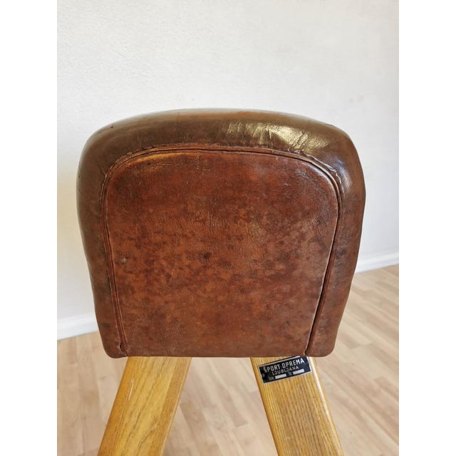 Vintage Leather Gym Pommel Horse, 1960s For Sale - Image 15 of 18