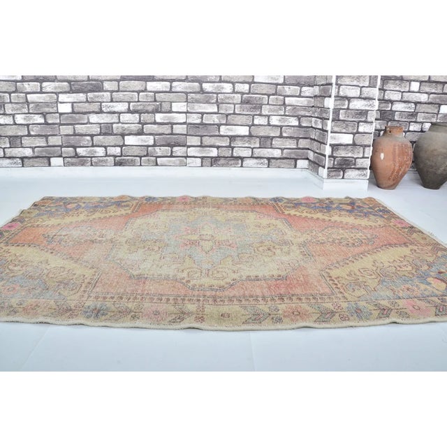 Turkish Multicolour Vintage Anatolian Carpet For Sale - Image 3 of 10