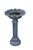 This exceptional vintage cast iron garden pedestal planter brings timeless neoclassical charm and structural elegance to...