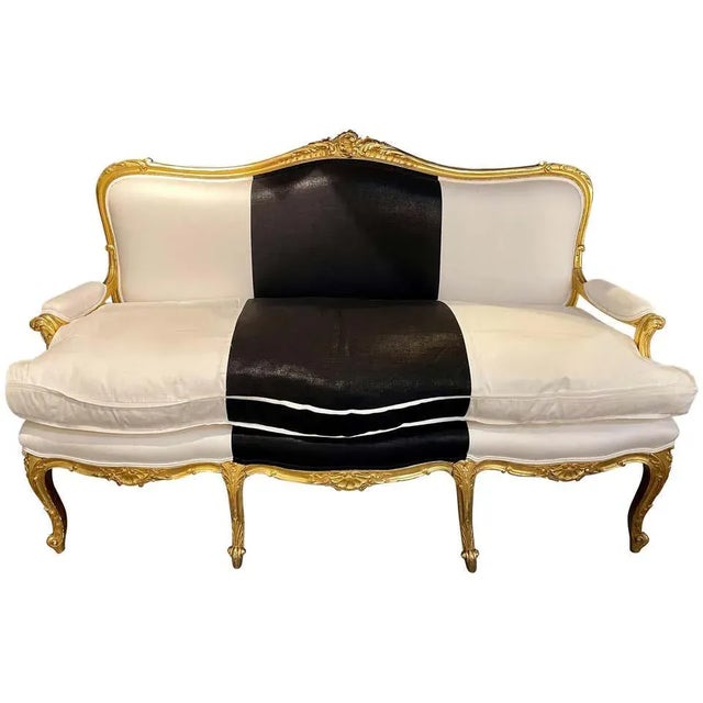 Water Gilt French Settee, Sofa or Loveseat For Sale - Image 13 of 13