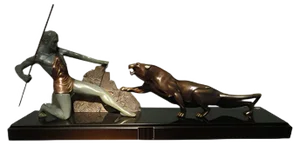 Art Deco Bronze Sculpture by Brault, 1920s