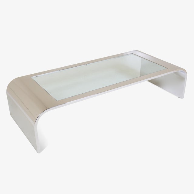 A marvelous piece of modernist design from the renown experts of stainless steel manufacturing. This waterfall design...