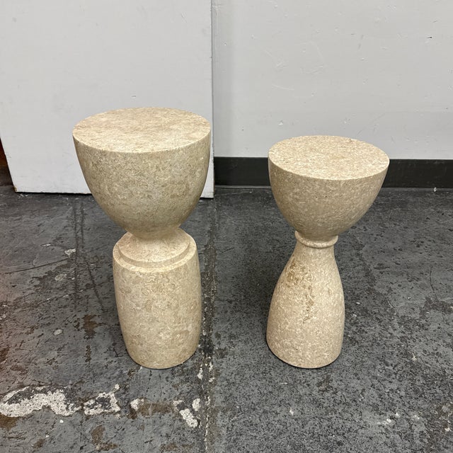 Modern Noir Architect Side Table Style "A" + "B", Set of Two For Sale - Image 3 of 12