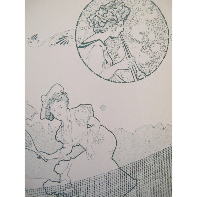 Vintage German Designer Sheets C. 1900 - A Pair For Sale - Image 6 of 6