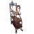 Victorian Mid 19th Century Vienna Secession Scrolling Oak Waterfall Étagère by Gebrüder Thonet, Attributed For Sale - Image 3 of 12