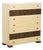 Vintage Chest of Drawers in Lacquered Wood and Brass, 1970s For Sale