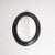 Early 20th Century Wall Mirror - Lacquered Black Oval Frame Enhance your space with this exquisite early 20th-century wall...