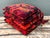 Vintage 80s Yves St Laurent Printed Velvet Tie Cushions - Set of Four For Sale - Image 9 of 12