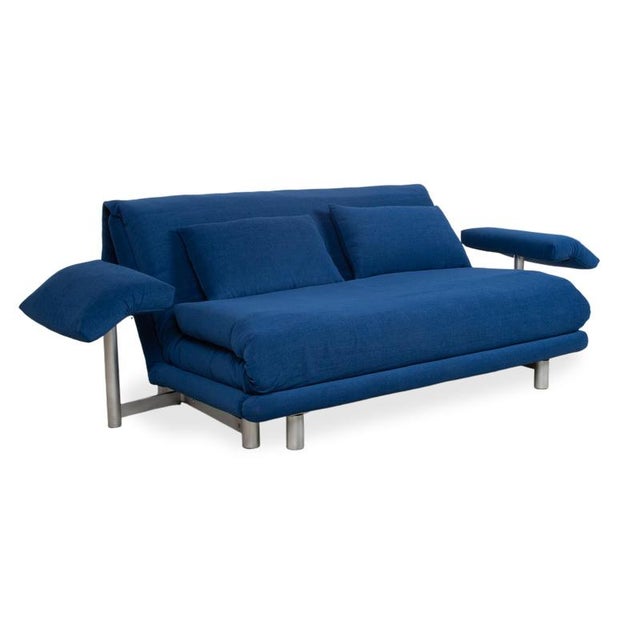 Multy 3-Seater Sofa in Blue Malou 167 Upholstery from Ligne Roset For Sale - Image 5 of 17