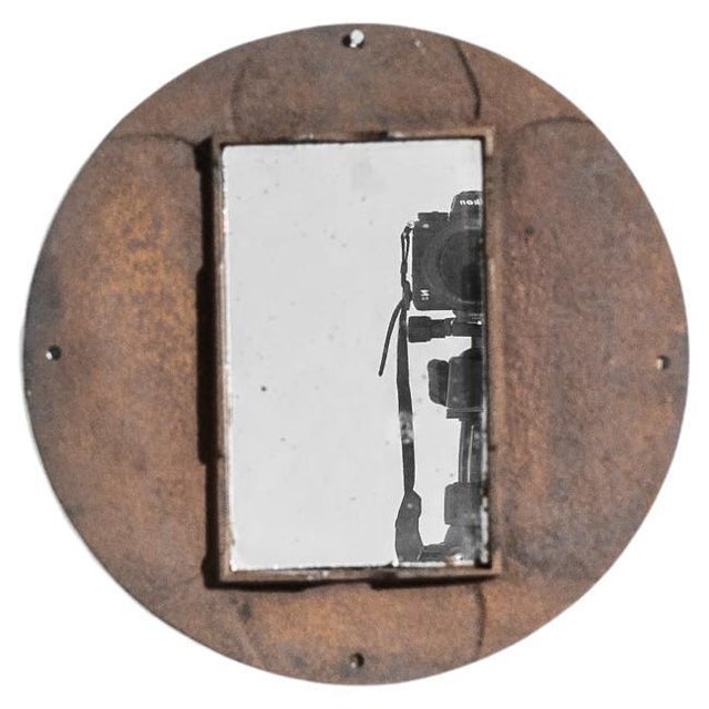 French 1920s French Iron Mirror For Sale - Image 3 of 5