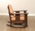 Oak Craft Antique Mission Oak and Leather Rocking Chair For Sale - Image 12 of 12