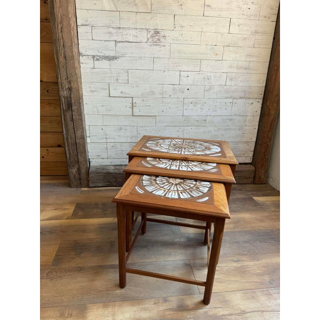 Vintage Danish Teak Nesting Tables from Mobelfabrikken Toften, 1960s For Sale - Image 4 of 5