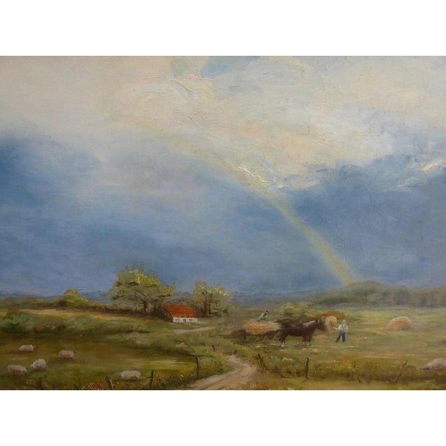Eileen Quinn, Bringing Home the Harvest, 1970s, Oil Painting on Board, Framed For Sale - Image 13 of 14