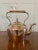 Antique george iii quality copper kettle having a quality antique george iii copper kettle with a shaped handle and spout...
