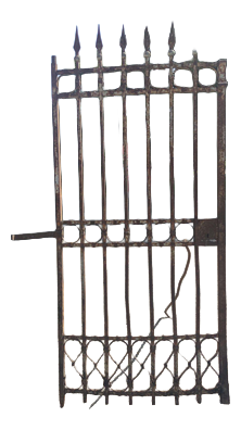 Art Nouveau Wrought Iron Gate