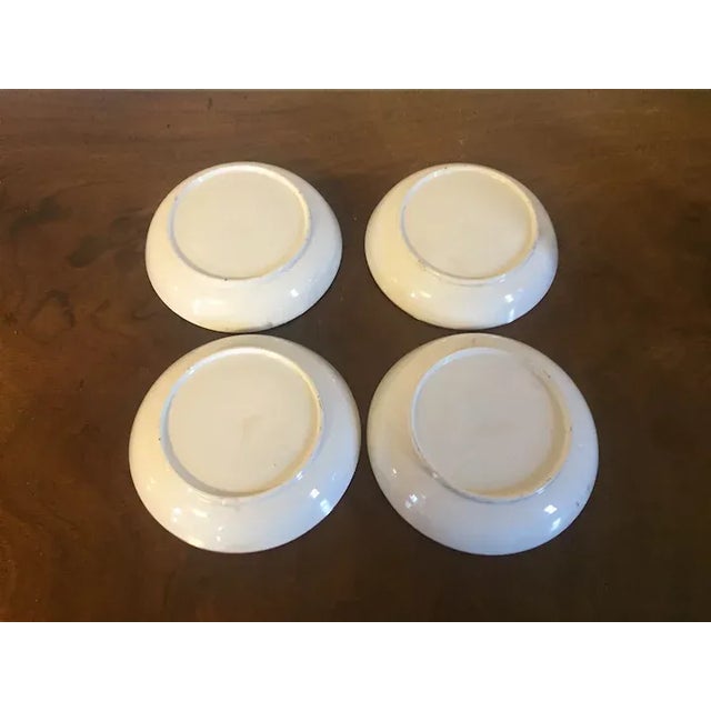 White Antique Early 19th Century English Staffordshire Pearlware Pink Luster Dish Plates - Set of 4 For Sale - Image 8 of 10