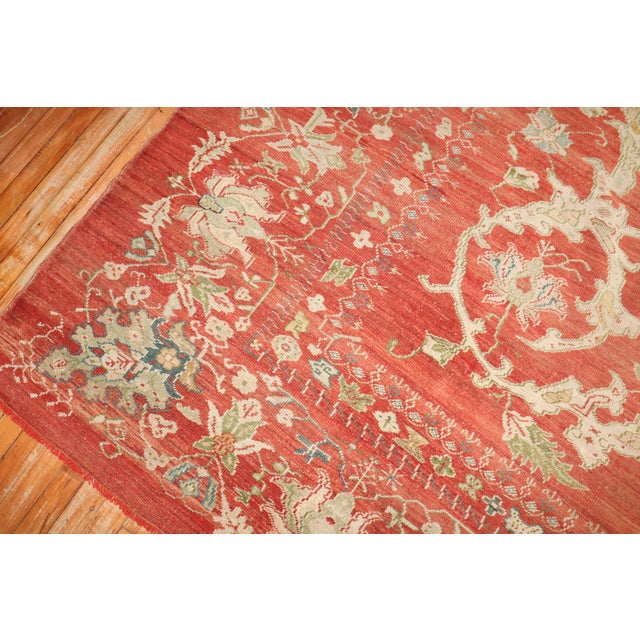 19th Century Antique Zabihi Collection Turkish Oushak Rug - 12' x 14' For Sale - Image 5 of 8