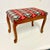 1970s Mid-Century Boho Chic Folk Art Needlepoint Stool Bench. For Sale - Image 9 of 14