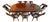 Baker Furniture Palladian Collection Neoclassic Style Extension Dining Table With 8 Chairs For Sale