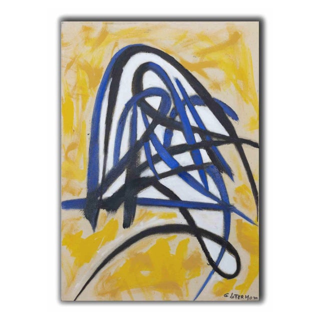 Giorgio Lo Fermo, Abstract Composition, Original Oil on Canvas, 2020 For Sale