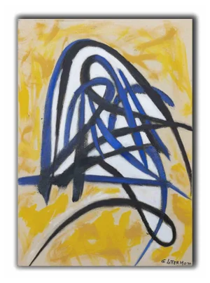 Giorgio Lo Fermo, Abstract Composition, Original Oil on Canvas, 2020