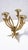 French Art Nouveau Brass Floral Candlestick, 1910s For Sale - Image 4 of 8